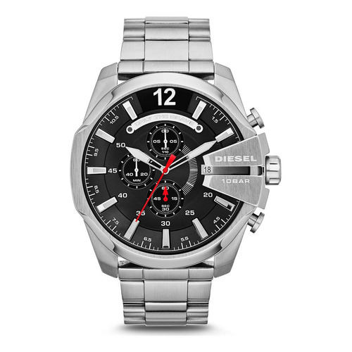 Reloj plateado para hombre Diesel Mega Chief Dz4308 P2sx