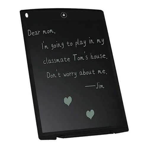 Pizarra Mágica Tablet Lcd 8,5 Pulgadas Escritura Dibuj Borra Color Negro
