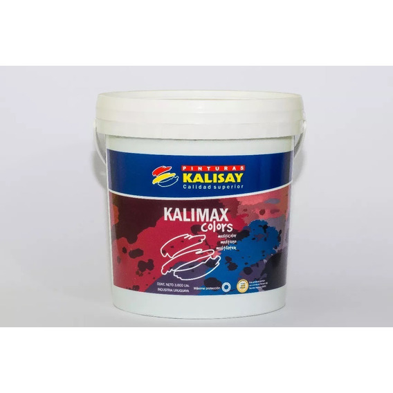 Pintura Látex Interior Con Colores Kalimax 3.6lts Color Amarillo Medio