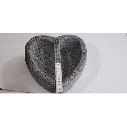 1 Molcajete En Forma De Corazón, De Piedra Piedra Volcánica