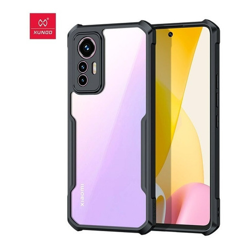 Funda Xundd Para Xiaomi 12 Lite Uso Rudo + Mica Color Negro-transparente