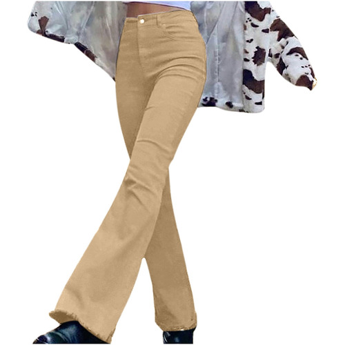 Mujer Tallas Grandes Bolsillo Cargo Jeans 1008 