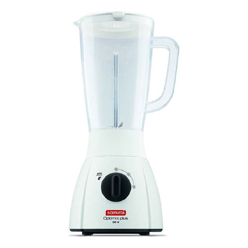 Licuadora Samurai Optimix Plus 2 L blanca con vaso de plástico 110V