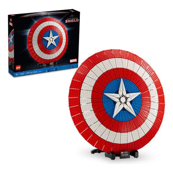 Kit Lego Marvel Escudo Del Capitán América 76262 3128 Piezas 3+