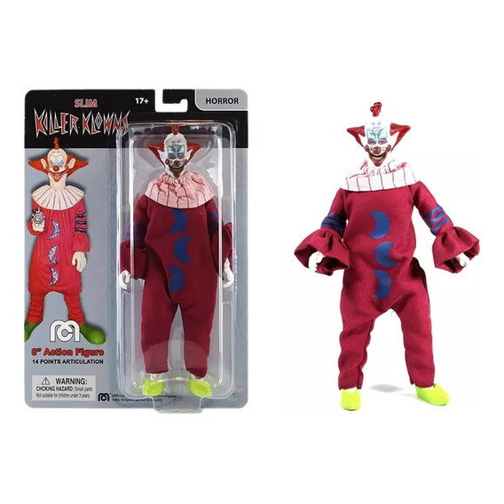 Muñeco Slim Killer Klowns Mego Horror Articulado 20cm M4e