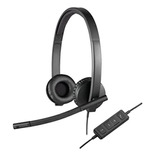 Auriculares Logitech Usb Headset H570e Stereo - Black