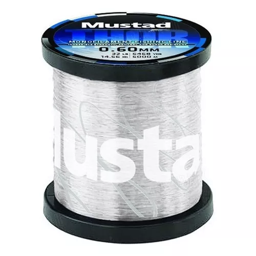 Bobina de nylon Mustad Thor 0,30 mm x 5000 mts Pesca Monofilament Color  Natural