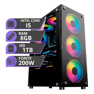 Computador Gamer Deutel Intel I5 8gb Hd 1 Tb