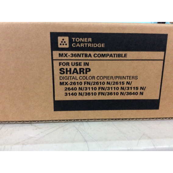 Toner Sharp Mx2610/2615/2640/3110/3115/3140/3640 Katun Negro