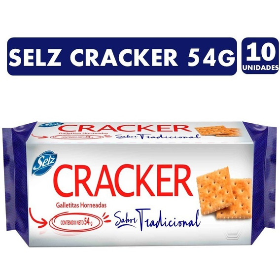 Galletas Selz Cracker De 54gr, Arcor - Pack De 10 Unidades.