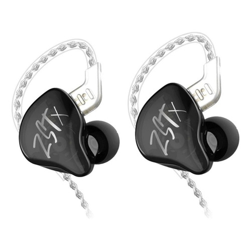 Auriculares In Ear Kz Zst X Sin microfono Monitoreo Negro