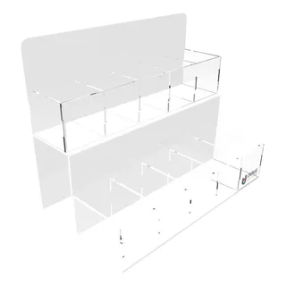 Expositor Balas Doces Guloseimas Em Acrílico - Perfeito Cor Branco