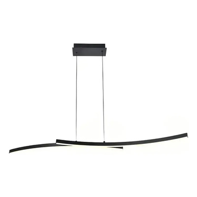 Lampara Colgante Doblan Led Cct Diseño Negro Ldf40030-n Negro