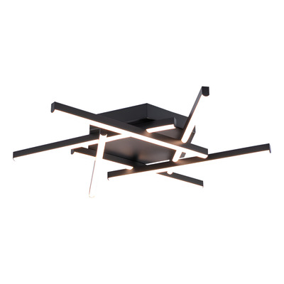 Plafon Led Tucson Negro 42w Diseño Moderno Dab