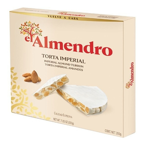 Torta Imperial Superior El Almendro 200gr. Turron Español 