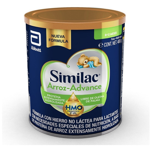 Leche Similac Arroz - Advance 0 A 12 Meses Lata 400 G