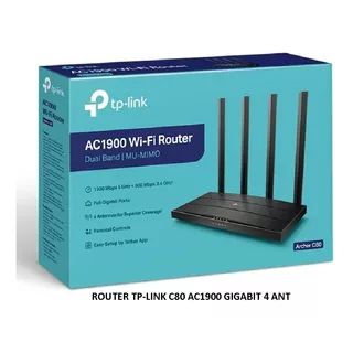 Router Tp-link C80 Ac1900 Gigabit 4 Ant