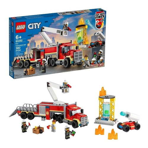 Kit Lego City Unidad De Control De Incendios 60282 +6 Años