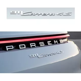 Kit Emblema Letra Porsche 911 Carrera 4 S Cromado
