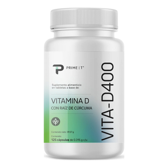 Vitamina D 3 Primet 125 Cáps Con 400 Ui