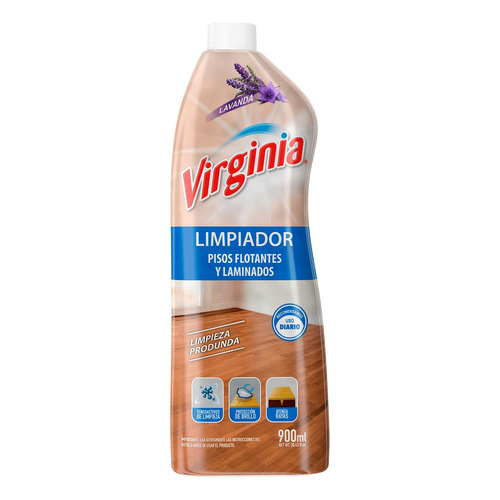 Virginia Limpiador Pisos Flotantes Virginia Lavanda 900 Ml