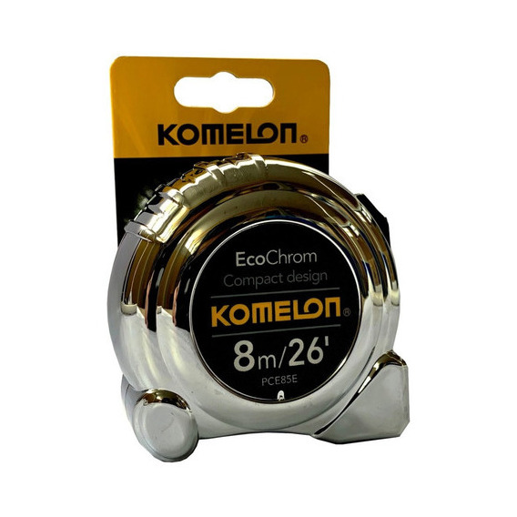 Flexometro Cromado 8 Mts Kmc 38c Marca Komelon