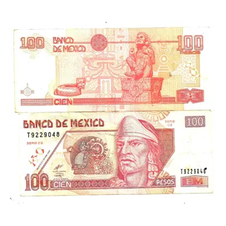  Billete De 100 Pesos  Cuauhtemoc Año 2002 Cuidado