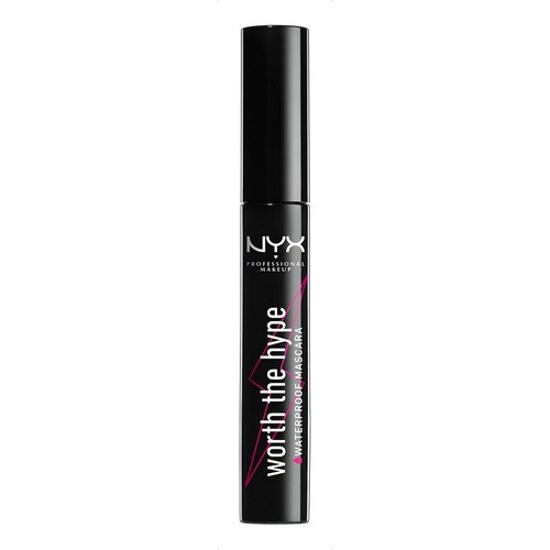 Máscara de pestañas NYX Professional Makeup Worth the Hype Volumizing & Lengthening waterproof 0.23 fl oz color black