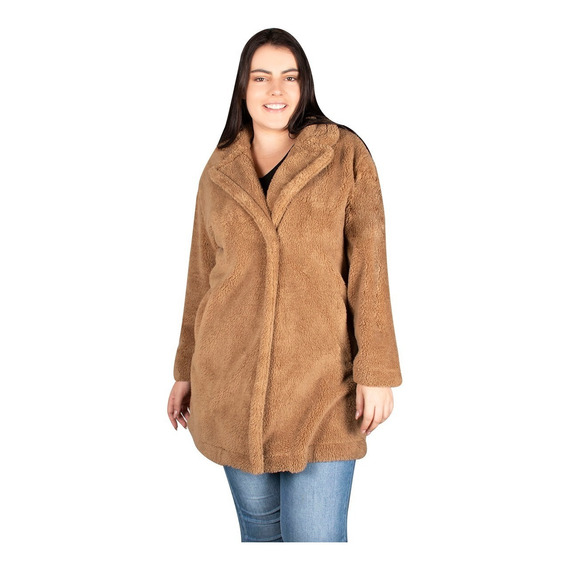 Chamarra Mujer Greenlander Fur8569xl Plus Size Abrigo Sherpa