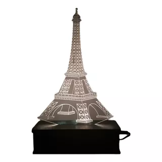 Luminária Led 16 Cores, Torre Eiffel Paris França Decoração