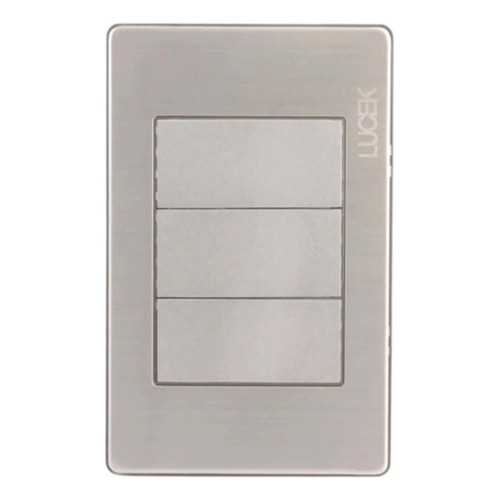 9 Pz Placa Metalica Con Tapa Ciega Bp1200 Color Plateado Acero Anonizado