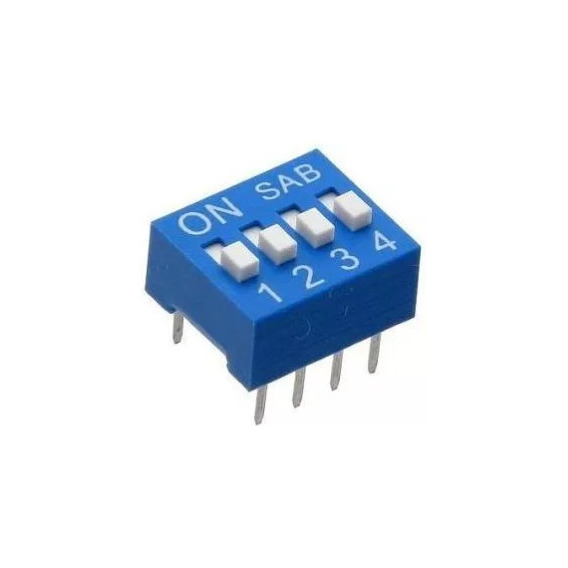 Dip Switch 4p - Interruptor De 4 Posiciones