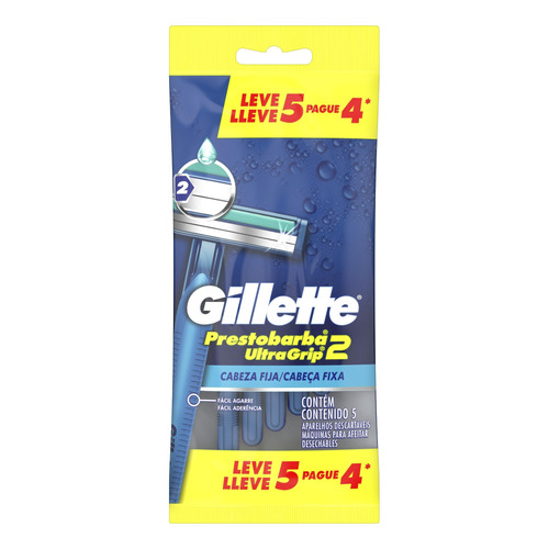 Máquina para afeitar Gillette  Prestobarba UltraGrip2 5 u