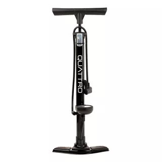 Bomba De Aire Para Bicicleta Quattro Sport Classic 160 Psi Color Negro