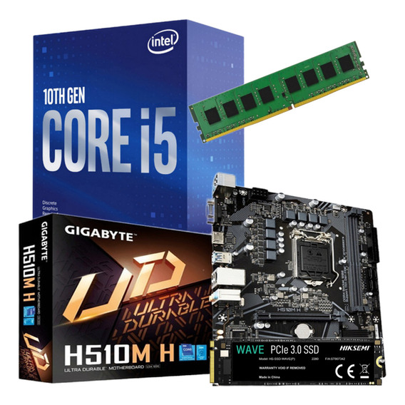 Combo Pc Intel I5 10400 8gb + Motherboard + Nvme Ssd128