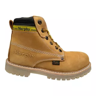 Bota Murphy Cosidas Piel Casco Suela Antiderrapante Calidad