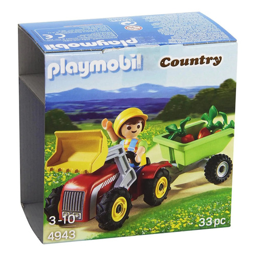 Playmobil Huevos Sorpresa Niño En Tractor 4943 Color Unico