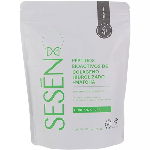  SESEN Colágeno hidrolizado + polvo matcha (verde) 17.6