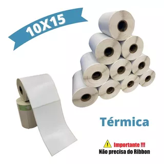 10 Rolos Automaxcode Etiqueta Térmica 10x15 Cm S Para Ecommerce