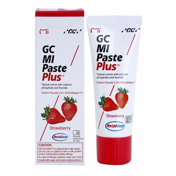 Mi Paste Plus Recaldent Sabor Fresa Gc