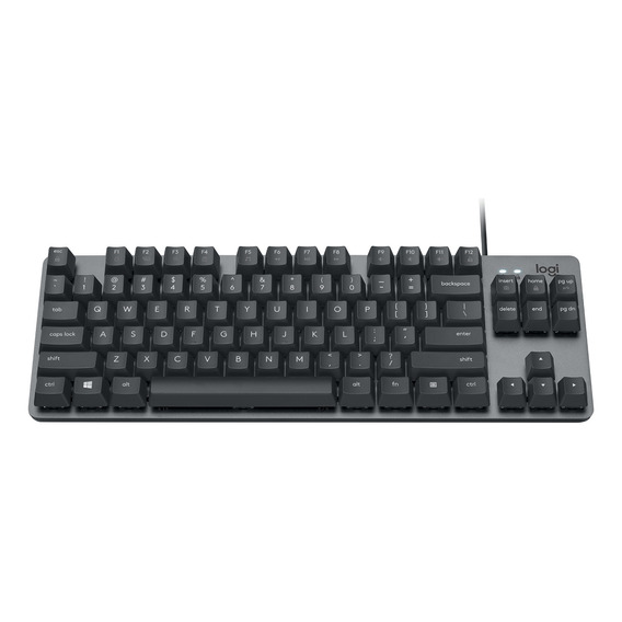 Teclado Logitech K835 TKL QWERTY GL Blue Clicky español España color negro