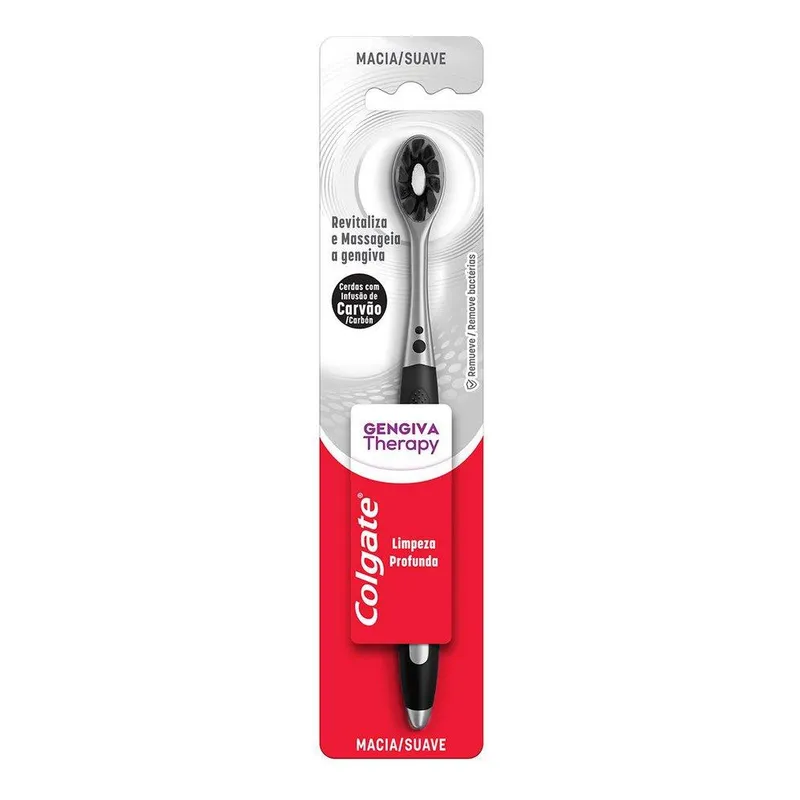 Escova De Dente Colgate Gengiva Therapy Carvão 2