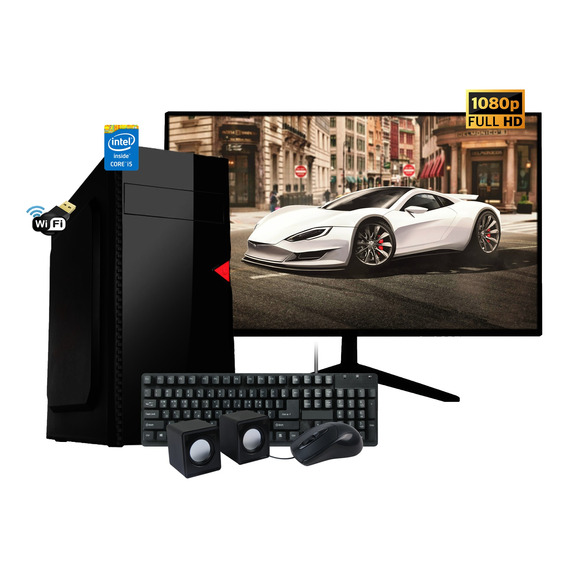 Pc Computadora Nueva Core I5 16gb 240 Ssd Wifi + Monitor 22'