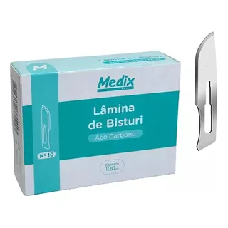 Lamina De Bisturi N12 C/100 Un Carbono - Medix