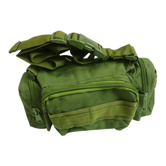 Canguro Tactico Militar Camping Trekking Color Verde Militar