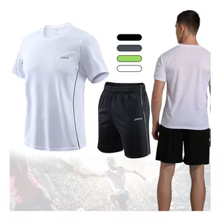 2 Piezas Hombre Deportiva Gym Correr Secado Rapido