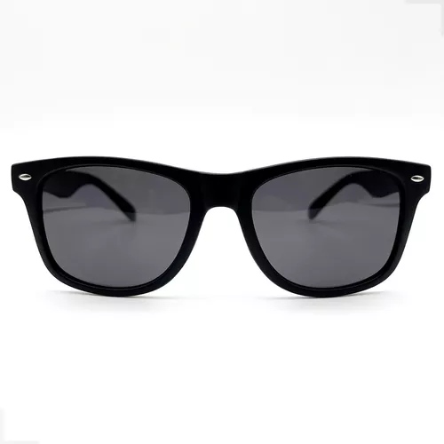 Gafas de sol grandes polarizadas clásicas, lentes oscuras, color negro mate  para verano