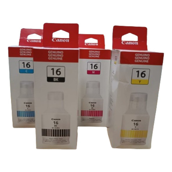 Pack Tinta Original Canon Gi-16 Maxify Gx6010/gx7010 170ml