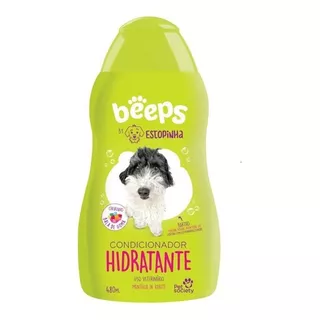 Condicionador Beeps Estopinha Hidratante 480ml Pet Society Fragrância Bala De Goma
