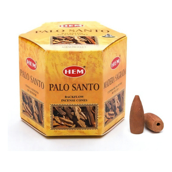 Cono Hem Reflujo Fragancia Palo Santo En Caja X 40 Unidades  115g